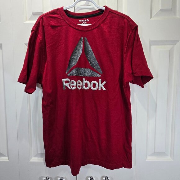 Men’s Reebok Burgundy T-Shirt – Size Large - Picture 1 of 4